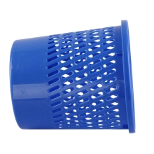 齐心垃圾桶 耐用圆纸篓 垃圾桶 蓝色 L202