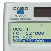 CASIO卡西欧FC-200金融理财函数计算器