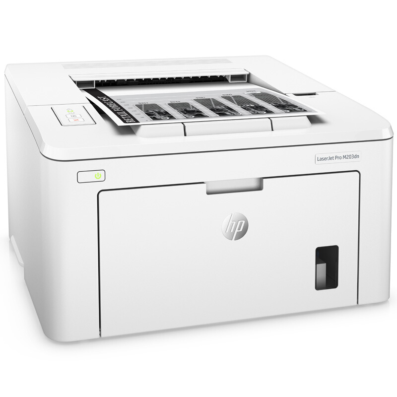 惠普LaserJet Pro M203dn打印机 A4黑白激光打印机 自动双面打印 有线/USB连接