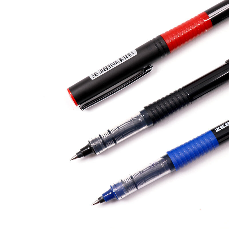 斑马牌C-JB1-CN (SX-60A5)银蛇直液式签字笔 中性笔 0.5mm 黑色 10支装