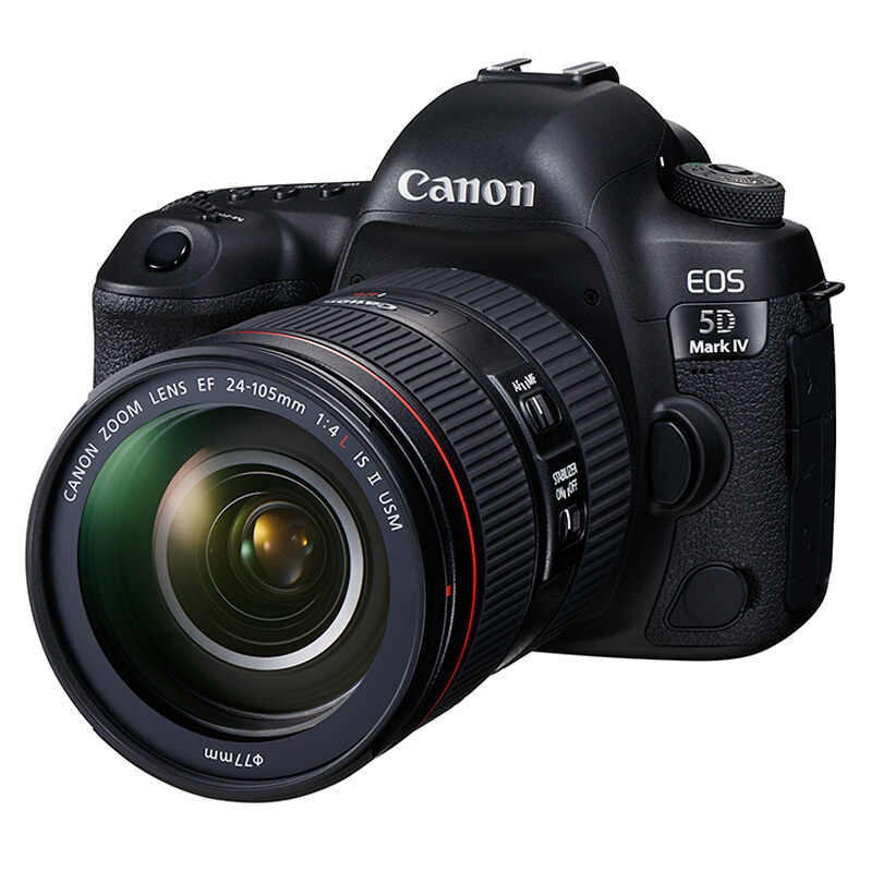 佳能相机 EOS 5D Mark IV 5D4专业级单反相机 CMOS全画幅传感器 约3040万像素 3.2英寸显示屏 自动对焦 无内置存储 一年保修 黑色