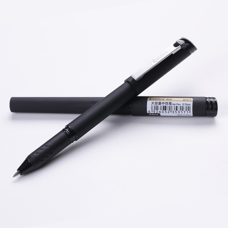 中性笔 齐心中性笔 齐心GP317中性笔/签字笔 0.7mm 黑色 12支装