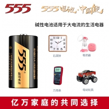 555电池 3号碱性电池 干电池(中号,1.5V,2粒装)