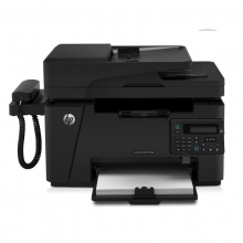 惠普LaserJet Pro MFP M128fp多功能一体机 A4黑白激光多功能一体机 打印复印扫描传真四合一 有线/USB连接