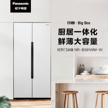 冰箱 松下冰箱 对开门冰箱 节能冰箱 570升容量冰箱 松下NR-B581WM-W冰箱