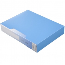 齐心NF80AK-1资料册文件活页收纳册 A4/80页 配外壳 蓝色 单个装