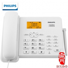 电话机 飞利浦电话机 无线插卡电话机 电话机座机 飞利浦CORD890B电话机 全网通4G 白色