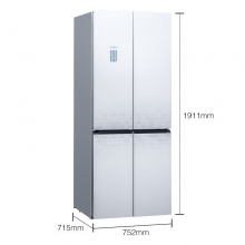 冰箱 西门子冰箱 十字对开门冰箱 节能冰箱 452升容量冰箱 西门子KM46FS20TI冰箱