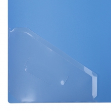 齐心AB600A单强力文件夹+插页 A4 蓝色 单个装